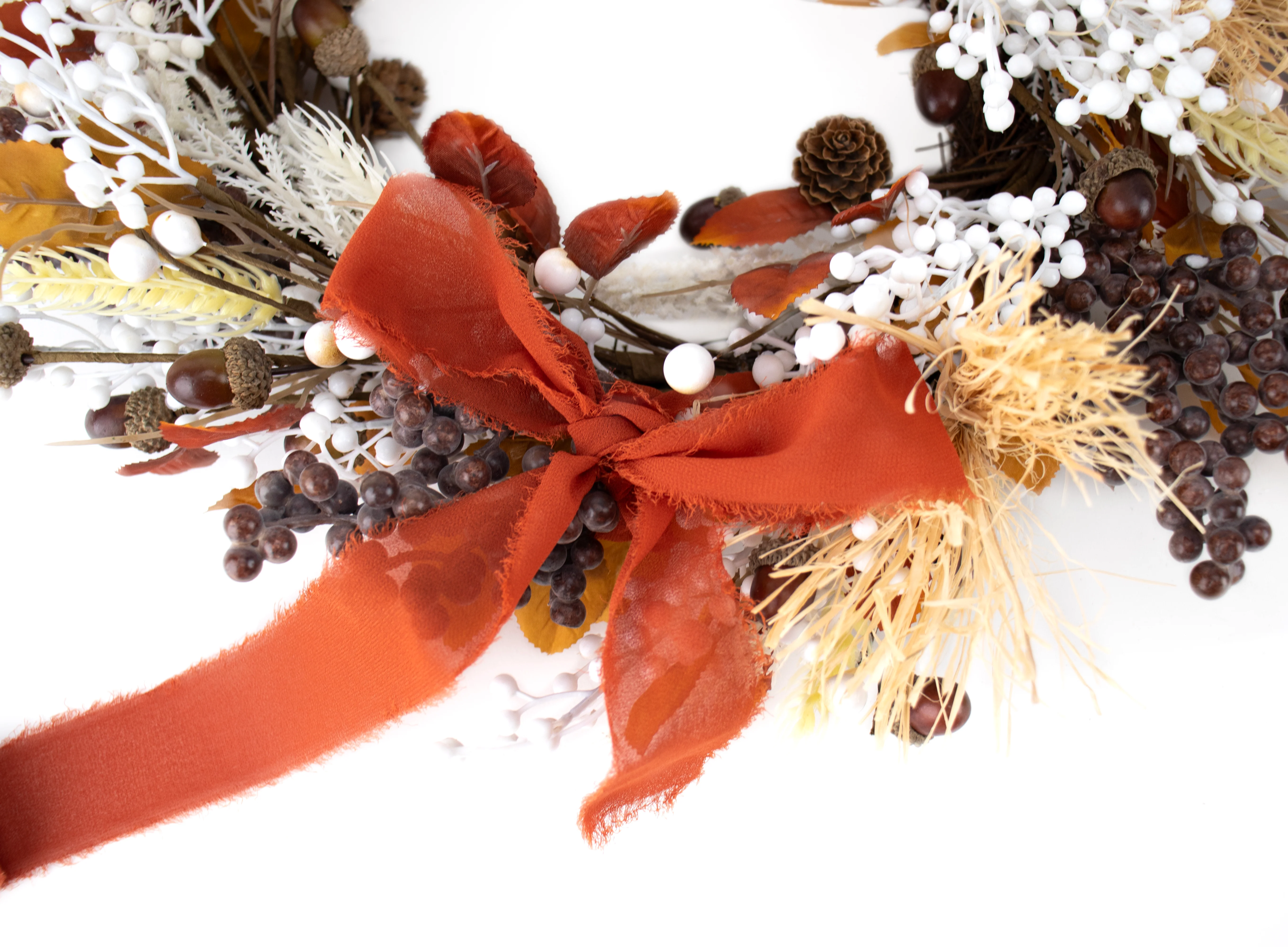 Chiffon Ribbon - Burnt Orange - Image 3
