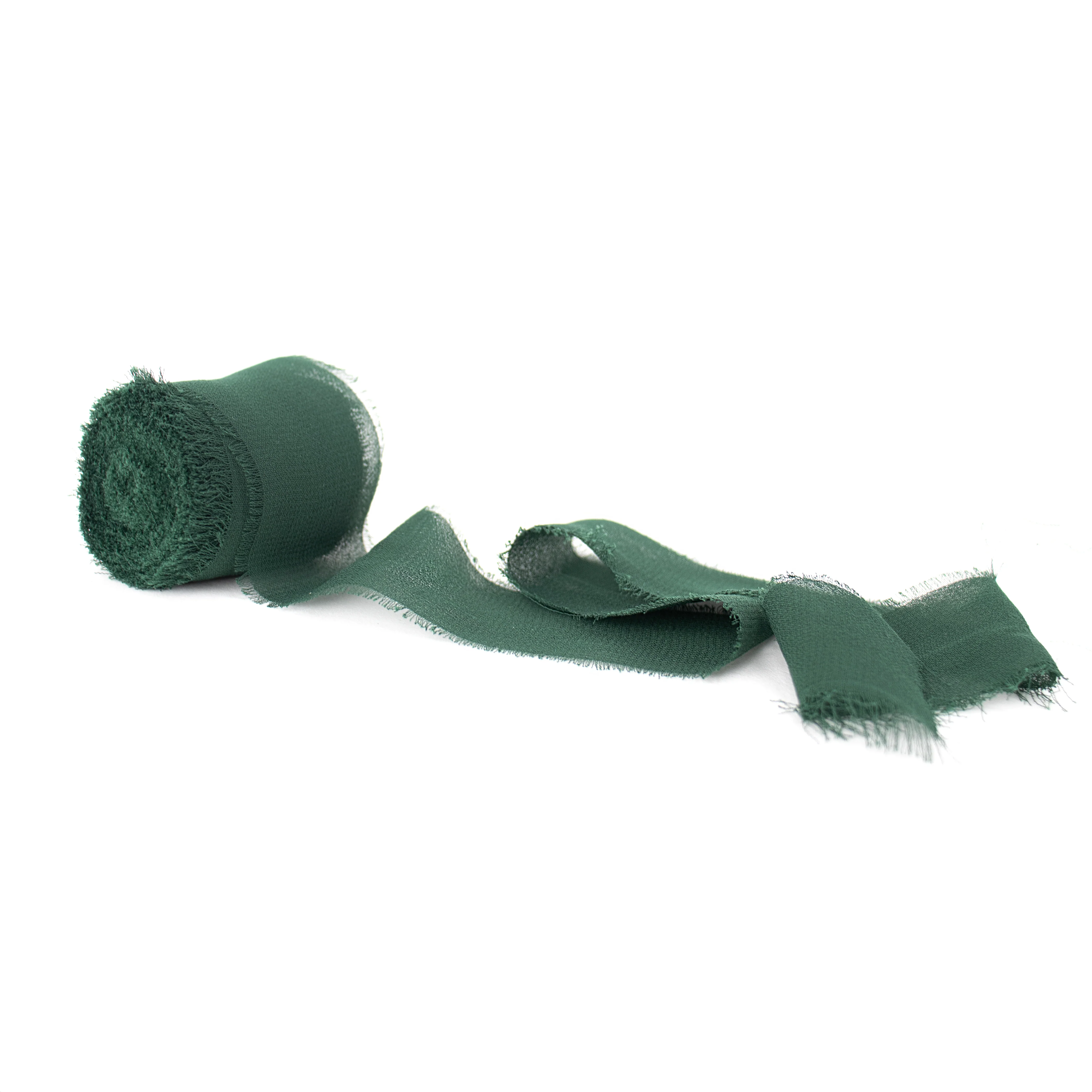 Chiffon Ribbon - Dark Green - Image 3