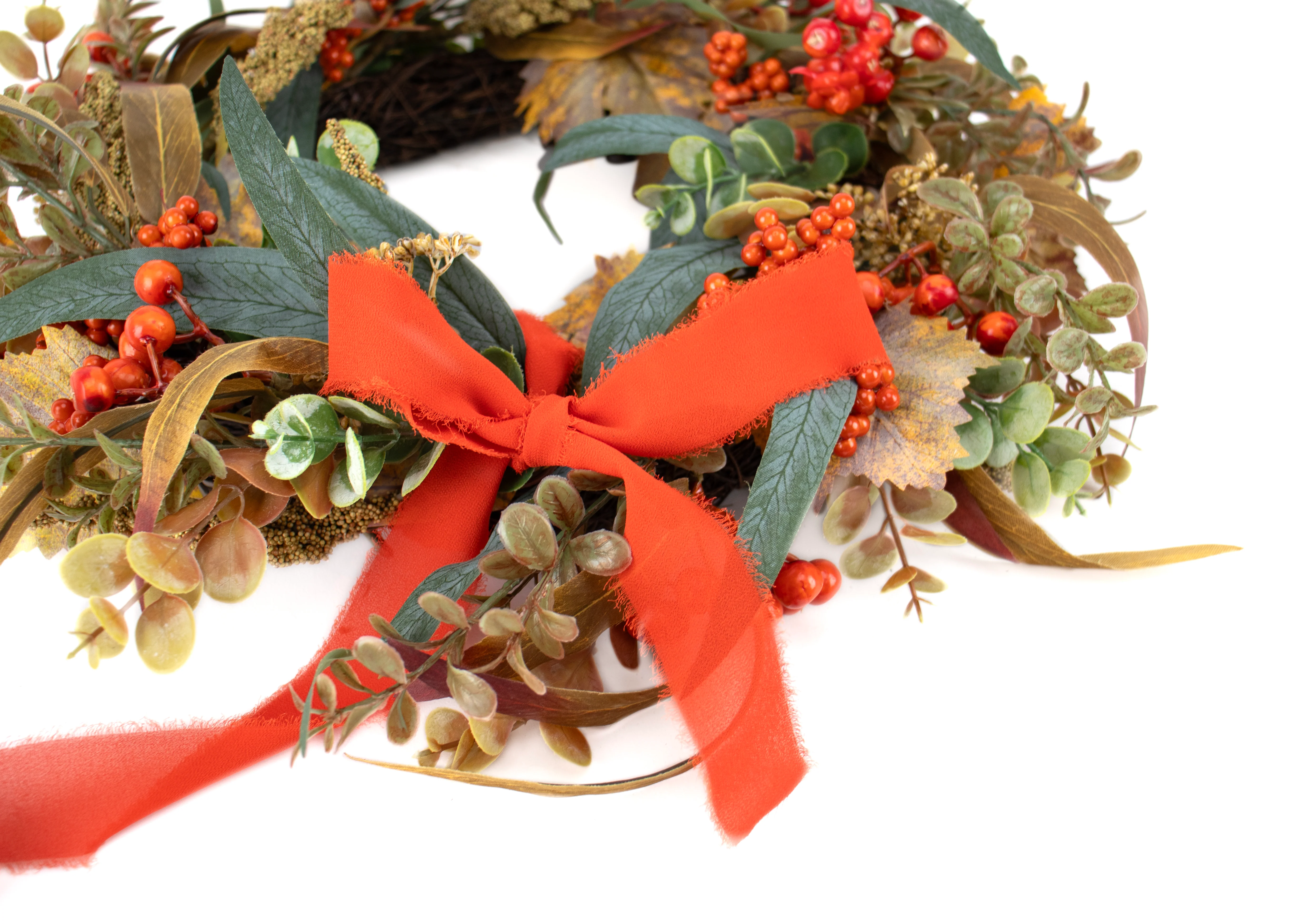 Chiffon Ribbon - Bright Orange - Image 3